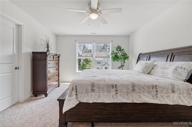 17018 Westervelt Ct, Chesterfield, VA 23120 - bedroom featuring light carpet and a ceiling fan