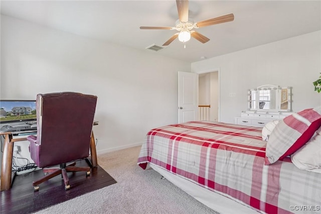 17018 Westervelt Ct, Chesterfield, VA 23120 - carpeted bedroom featuring ceiling fan and baseboards