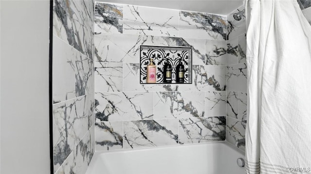 1323 Avondale Ave, Richmond, VA 23227 - full bathroom with shower / bathtub combination with curtain