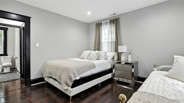 1323 Avondale Ave, Richmond, VA 23227 - bedroom with wood finished floors and recessed lighting