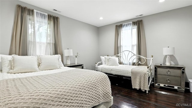 1323 Avondale Ave, Richmond, VA 23227 - bedroom with wood finished floors and recessed lighting
