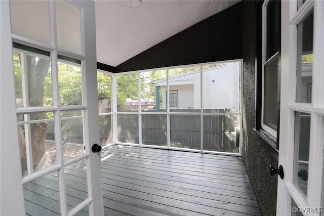 1323 Avondale Ave, Richmond, VA 23227 - unfurnished sunroom with vaulted ceiling and plenty of natural light