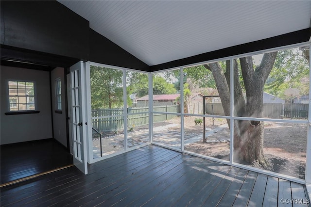 1323 Avondale Ave, Richmond, VA 23227 - unfurnished sunroom with vaulted ceiling
