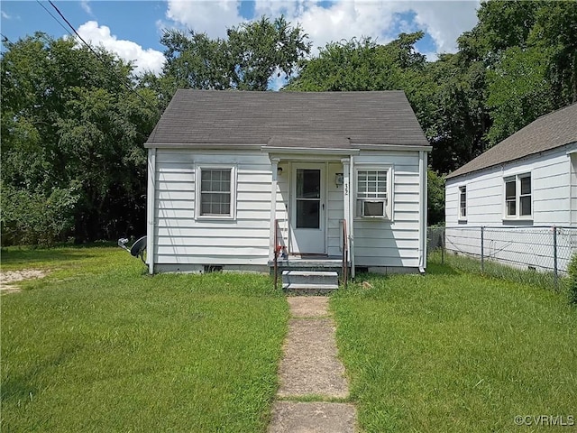 32 Seaboard St, Petersburg, VA 23803 - view of front facade with crawl space and roof with shingles