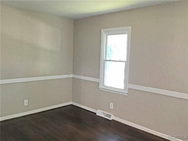 5206 Hallmark Dr, Chesterfield, VA 23234 - spare room with dark wood-style flooring