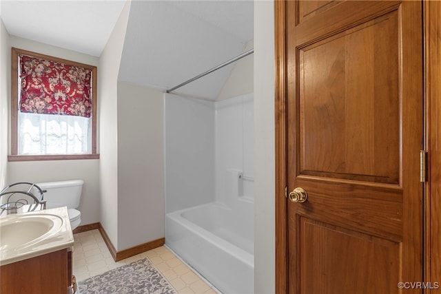 6768 Poplar Woods Ct, Quinton, VA 23141 - bathroom with vanity, tile patterned floors, and shower / tub combination