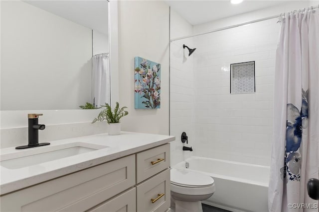 4029 Old Buckingham Rd, Powhatan, VA 23139 - full bathroom featuring vanity and shower / bath combination with curtain