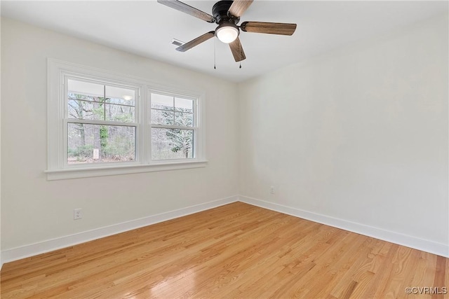 4029 Old Buckingham Rd, Powhatan, VA 23139 - unfurnished room with light wood-style flooring and a ceiling fan