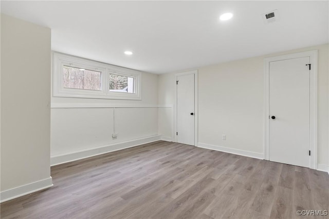 4029 Old Buckingham Rd, Powhatan, VA 23139 - basement featuring wood finished floors and recessed lighting