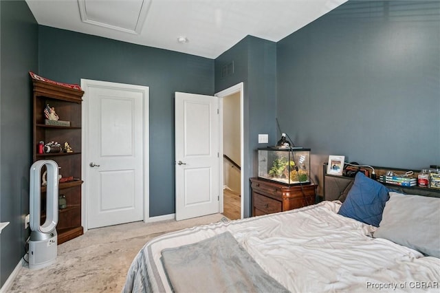 4217 Pillar, Williamsburg, VA 23188 - bedroom with attic access and baseboards