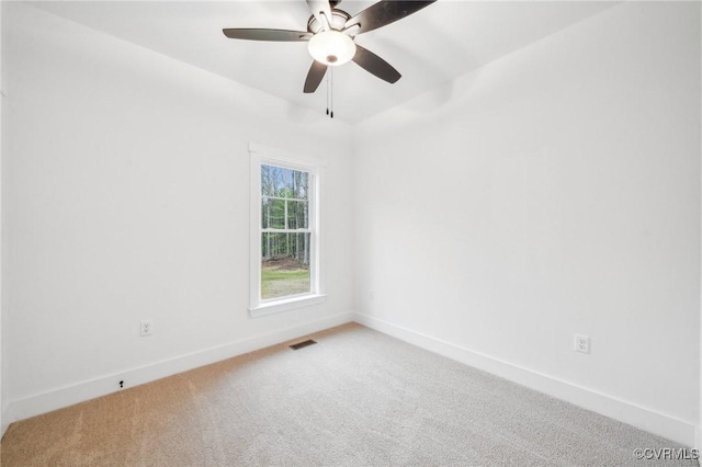 2467 Judes Ferry Rd, Powhatan, VA 23139 - carpeted spare room with baseboards and a ceiling fan