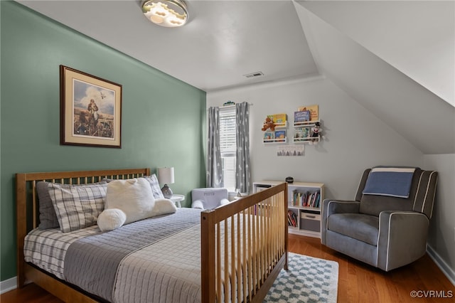 5307 Dermotte Ln, North Chesterfield, VA 23237 - bedroom with wood finished floors and vaulted ceiling