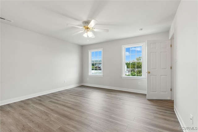 11219 Mill Place Ter, Glen Allen, VA 23060 - spare room with ceiling fan and wood finished floors