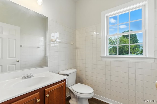 11219 Mill Place Ter, Glen Allen, VA 23060 - bathroom featuring tile walls and vanity
