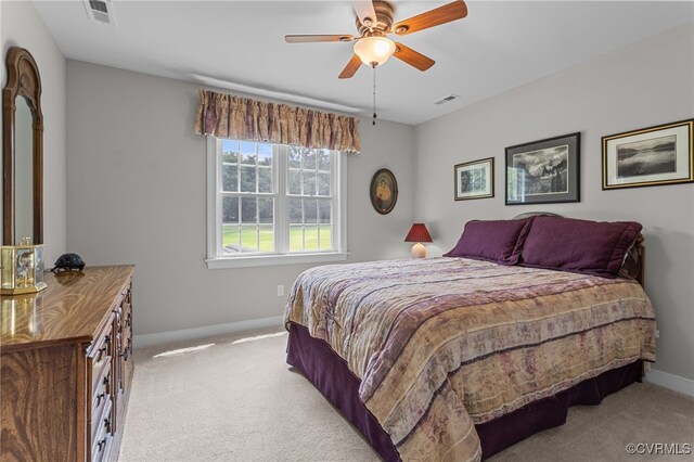 1638 Olde Links Dr, Powhatan, VA 23139 - carpeted bedroom featuring baseboards and ceiling fan