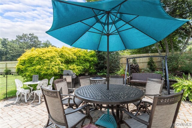 1638 Olde Links Dr, Powhatan, VA 23139 - view of patio with outdoor dining space and grilling area