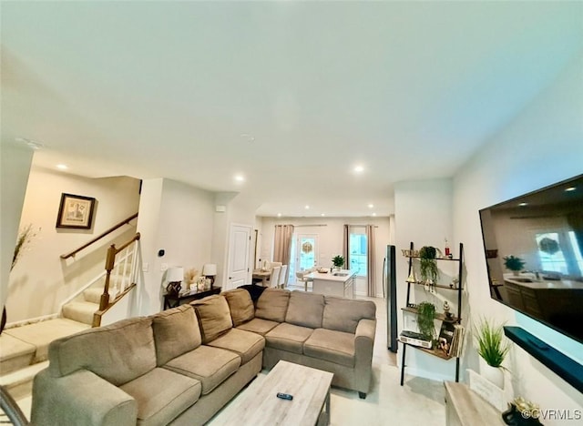 2007 Turtle Pkwy, Henrico, VA 23150 - living area with stairs and recessed lighting