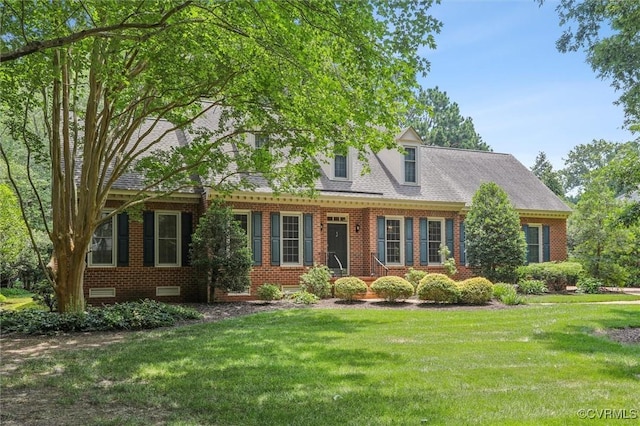 2019 Hornes Lake Rd, Williamsburg, VA 23185 - cape cod-style house featuring a front yard and brick siding