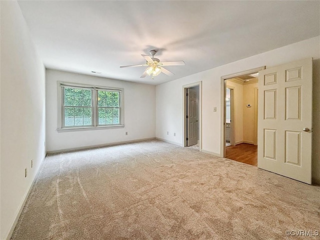 2019 Hornes Lake Rd, Williamsburg, VA 23185 - empty room with carpet and ceiling fan