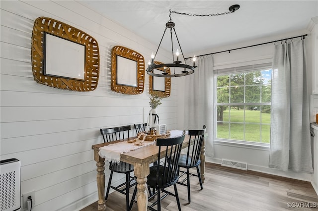 453 Manquin Dr, King William, VA 23009 - dining space with a chandelier and wood finished floors