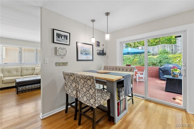14715 Boyces Cove Dr, Midlothian, VA 23112 - dining space with light wood finished floors and baseboards