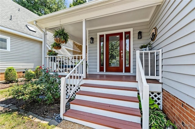 14715 Boyces Cove Dr, Midlothian, VA 23112 - entrance to property with covered porch and crawl space