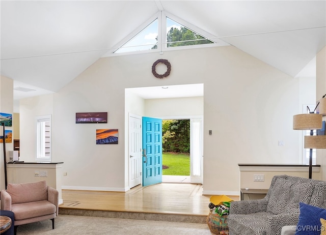 10598 Lambeth Rd, Glen Allen, VA 23060 - entrance foyer featuring high vaulted ceiling and wood finished floors