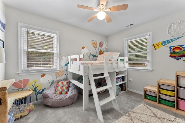 520 Monte Verde Rd, Center Cross, VA 22437 - bedroom featuring carpet flooring and ceiling fan
