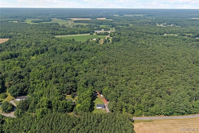 520 Monte Verde Rd, Center Cross, VA 22437 - aerial overview of property's location featuring a heavily wooded area
