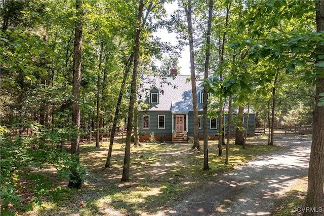 3180 Judes Ferry Rd, Powhatan, VA 23139 - view of front of property featuring a chimney