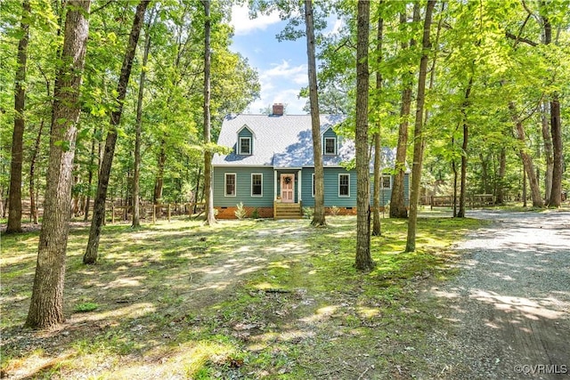 3180 Judes Ferry Rd, Powhatan, VA 23139 - view of front of property with a chimney and crawl space