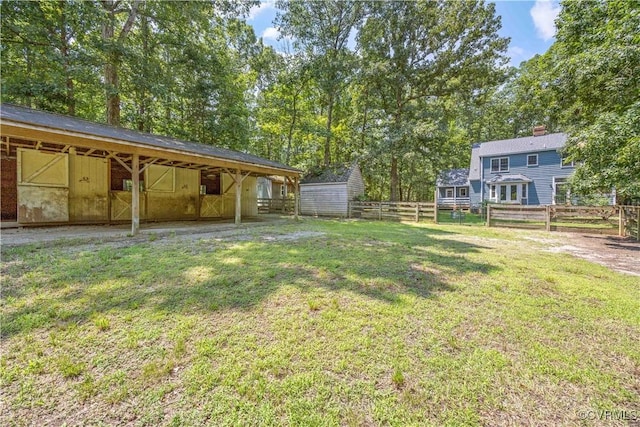 3180 Judes Ferry Rd, Powhatan, VA 23139 - view of yard featuring an outbuilding and an exterior structure