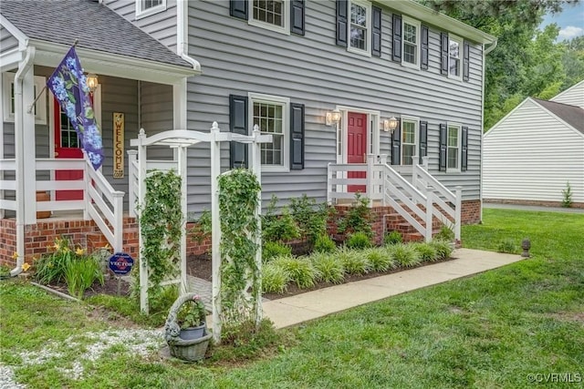 10903 Gayton Rd, Henrico, VA 23238 - view of front of house featuring a front yard and a shingled roof