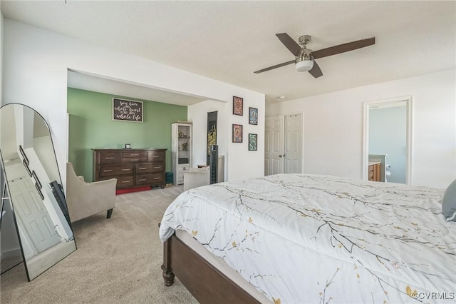 3706 Paul Karnes Dr, Hopewell, VA 23860 - bedroom featuring light colored carpet and ceiling fan