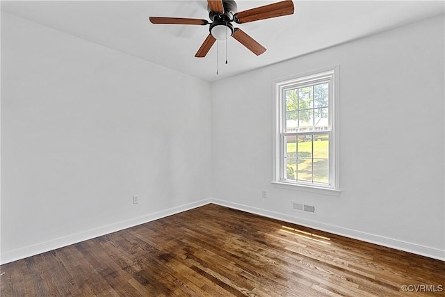 1908 Windsordale Dr, Henrico, VA 23229 - unfurnished room featuring dark wood-type flooring and ceiling fan