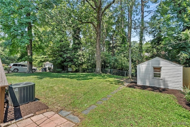 1908 Windsordale Dr, Henrico, VA 23229 - view of yard with a storage unit and view of scattered trees