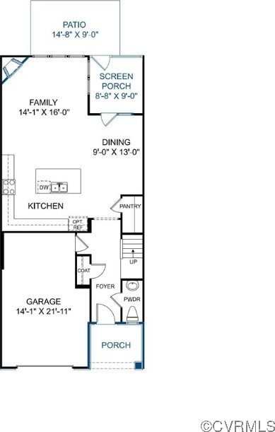 18728 Palisades Cove Trl, Moseley, VA 23120 - view of home floor plan
