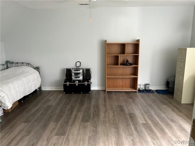 6033 Ironworks Ct, Mechanicsville, VA 23111 - bedroom featuring wood finished floors and vaulted ceiling