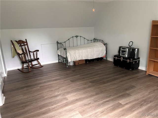 6033 Ironworks Ct, Mechanicsville, VA 23111 - bedroom featuring wood finished floors and lofted ceiling