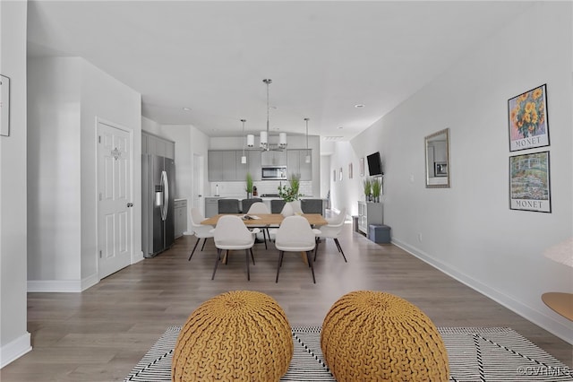 7001 Leire Ln, Chesterfield, VA 23832 - dining area featuring baseboards and wood finished floors