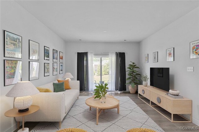 7001 Leire Ln, Chesterfield, VA 23832 - living room featuring wood finished floors and baseboards