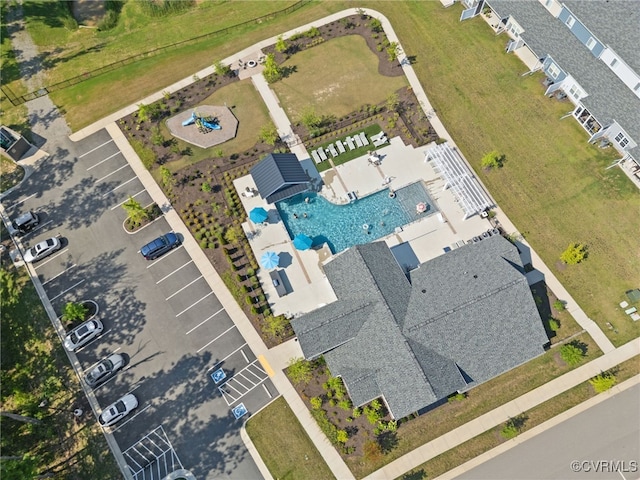 7001 Leire Ln, Chesterfield, VA 23832 - bird's eye view of a pool