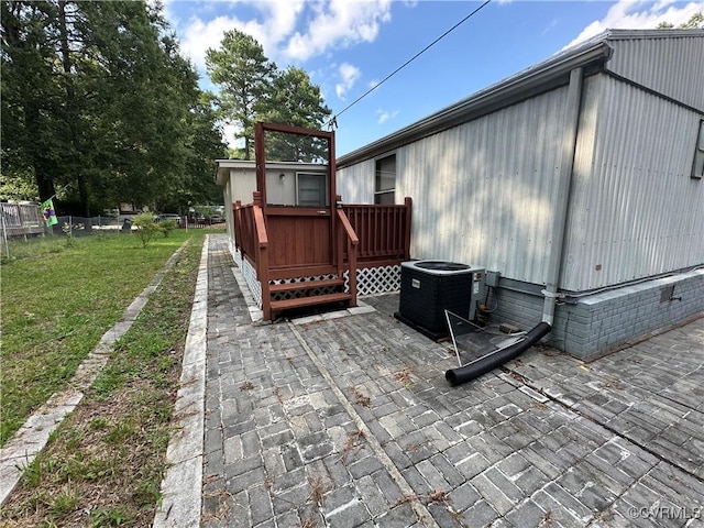2305 Swift Bluff Dr, South Chesterfield, VA 23834 - wooden deck featuring a patio area