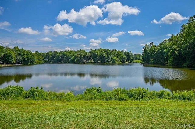 2131 Highland Dr, Powhatan, VA 23139 - water view with a heavily wooded area
