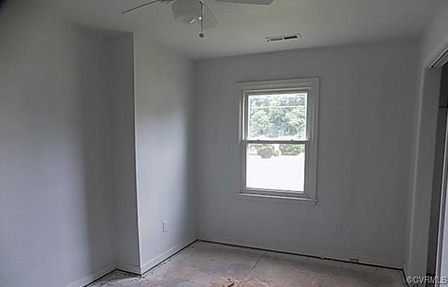 25504 Walkers Landing Ct, North Dinwiddie, VA 23803 - unfurnished room featuring a ceiling fan and baseboards