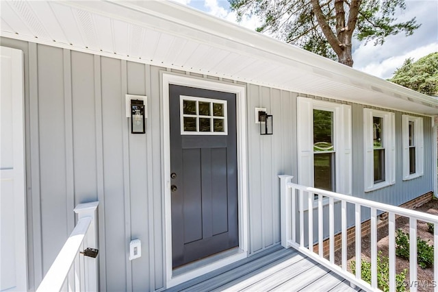 4300 N Courthouse Rd, Providence Forge, VA 23140 - view of exterior entry featuring board and batten siding