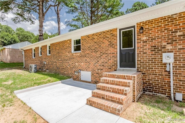 4300 N Courthouse Rd, Providence Forge, VA 23140 - property entrance with a patio area and brick siding