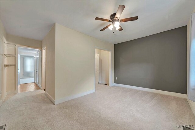 4305 Lakeview Rd, South Chesterfield, VA 23803 - spare room featuring light colored carpet and a ceiling fan