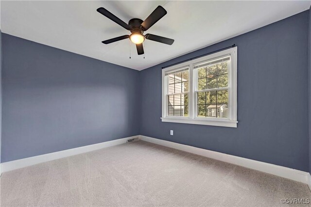 4305 Lakeview Rd, South Chesterfield, VA 23803 - spare room with carpet floors and ceiling fan