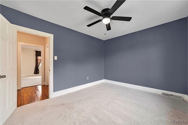 4305 Lakeview Rd, South Chesterfield, VA 23803 - spare room with carpet and a ceiling fan